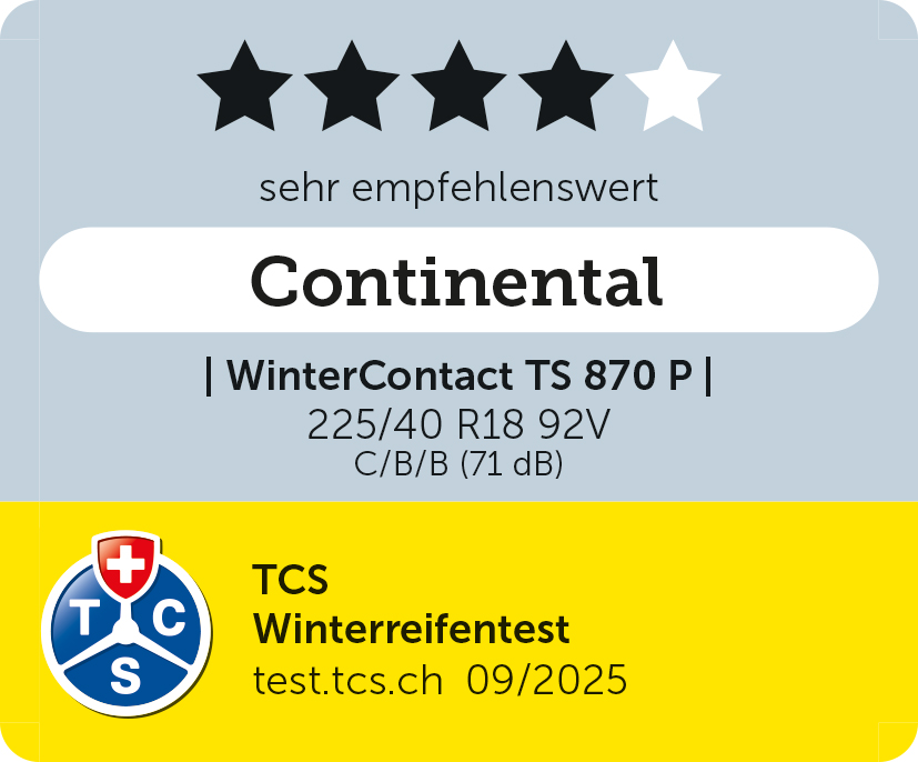 WinterContact TS 870 P TCS Testsiegel