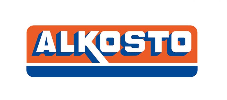 (Logo del Alkosto, distribuidor de llantas Continental en Colombia
