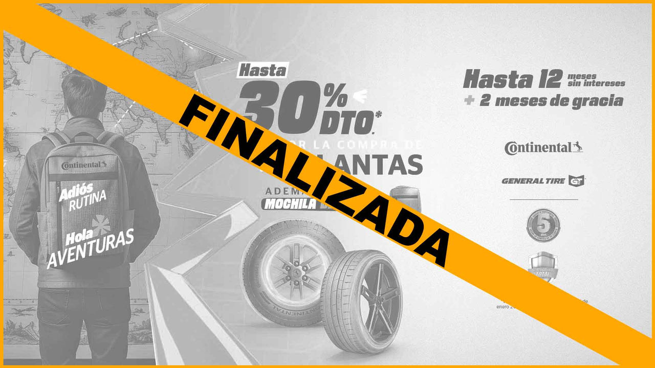Promoción de llantas Continental