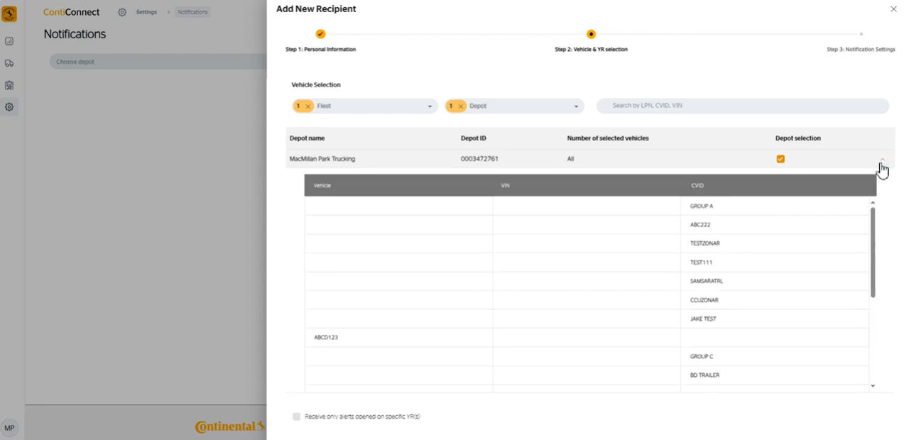 How to Customize Notifications & Recipients in ContiConnect