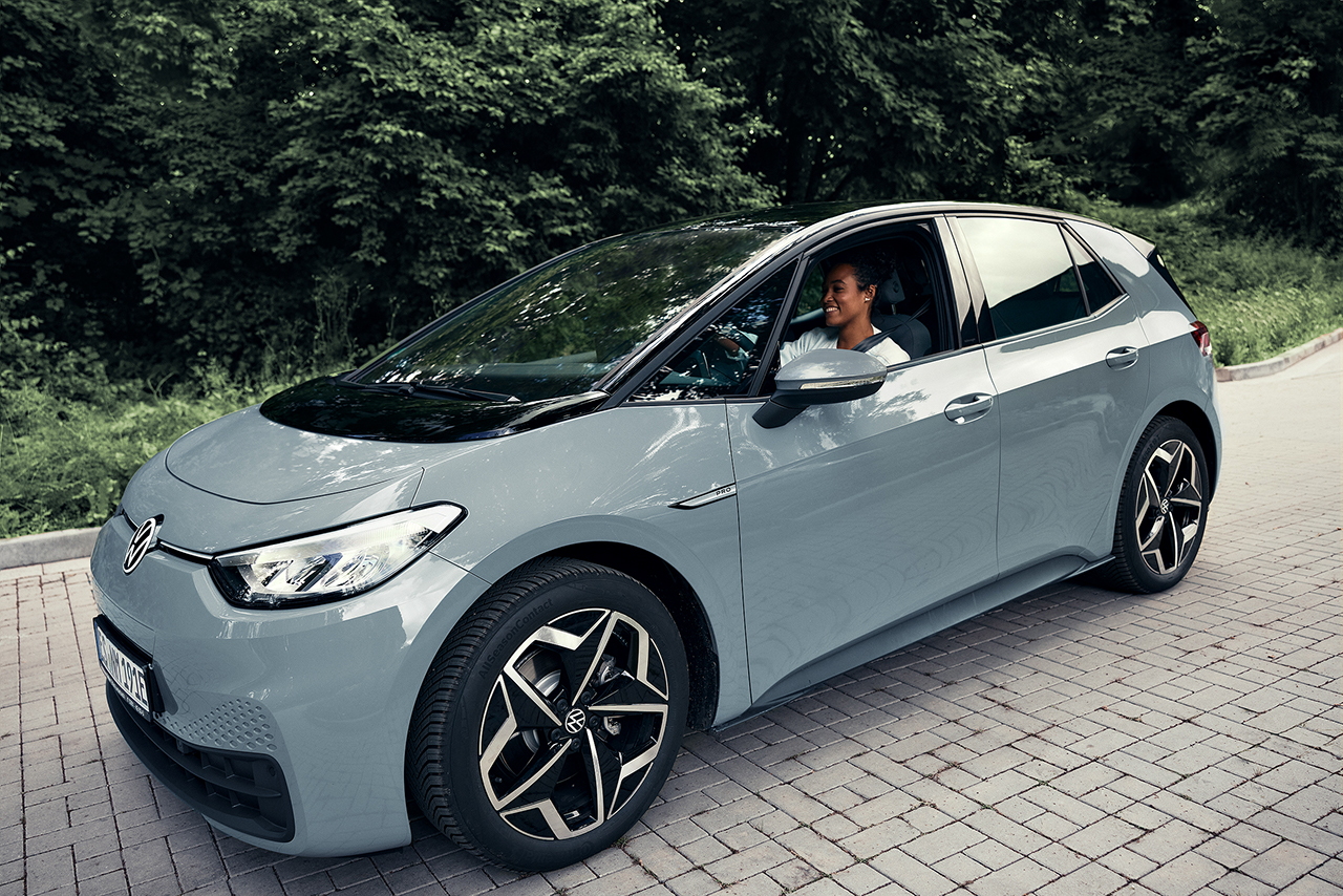 Woman in a car