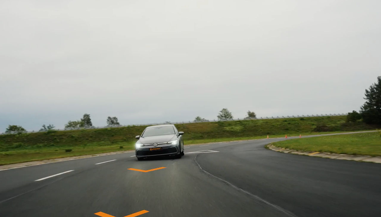 Car on the racetrack