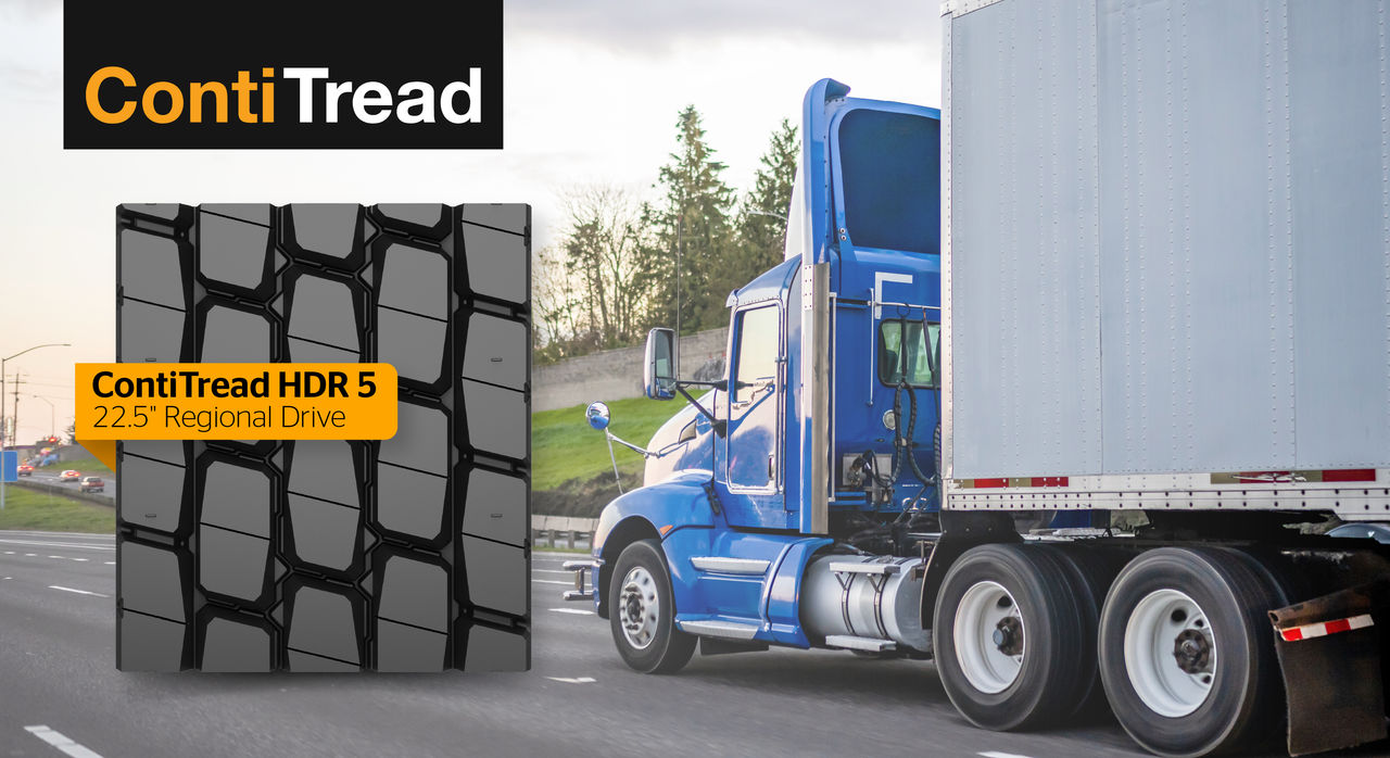 Continental Introduces ContiTread HDR 5 for Regional Fleets