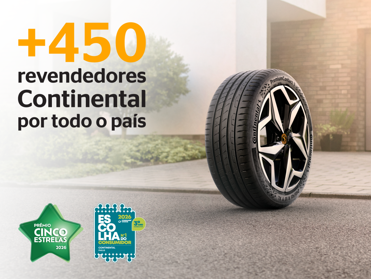 +300 revendedores Continental por todo o país