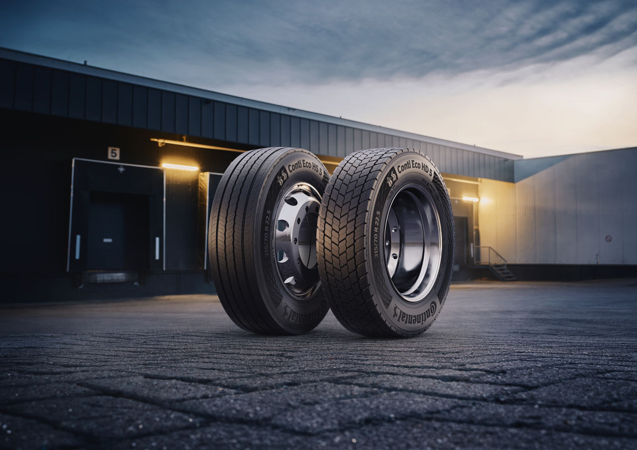 Conti Eco Generation 5 tires in front of a warehouse