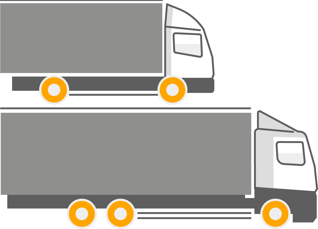 The regulations apply to a huge range of trucks — from two axles upwards and either rigid or articulated.