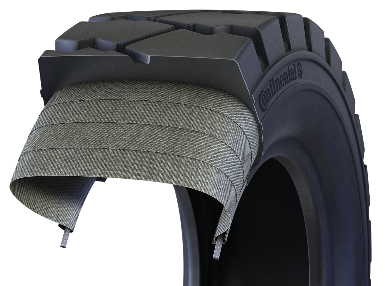 Diagonální pneumatika má kostru, které se skládá z několika vrstev tkaniny. Tyto látky běží diagonálně od jedné patky k druhé.