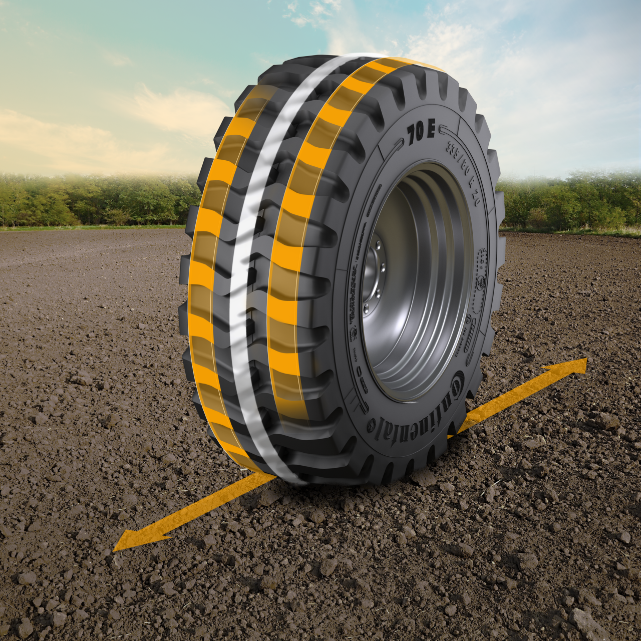 symetrický vzor dezénu