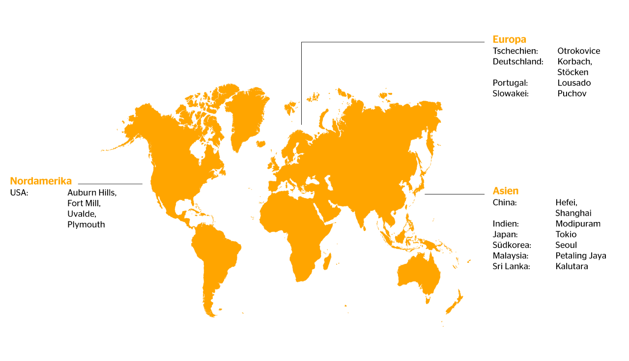 R&D Sites Map