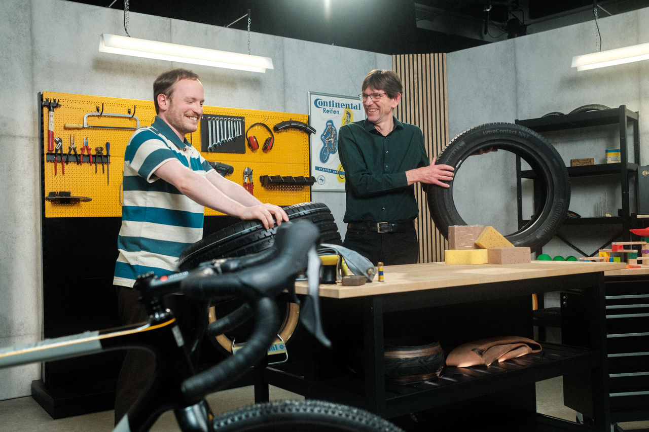 Daniel und Christian in der "Garage"
