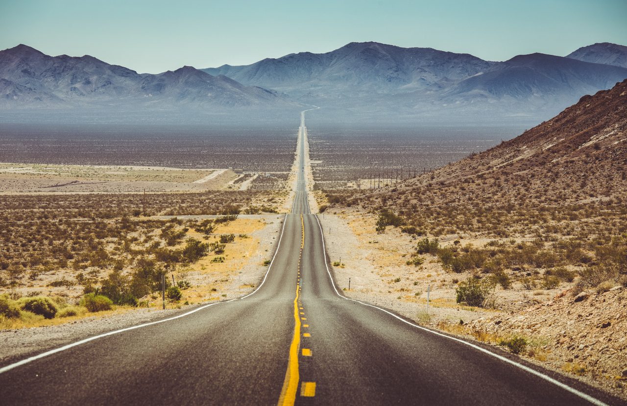Straight highway