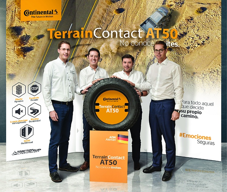 TerrainContact AT50 el nuevo neumático premium de Continental Tire para vehículos 4x4, camionetas y SUV´s.