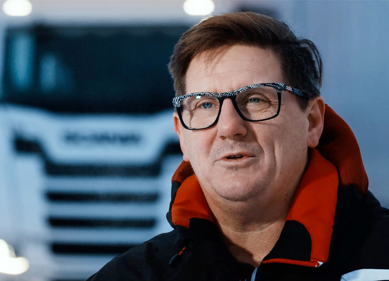 Portrait de conducteur de pneu Scandinavia