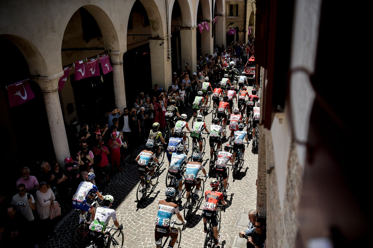 Giro8 Foto Marco Alpozzi / LaPresse 31 Maggio 2019 Treviso (Italia)Sport CiclismoGiro d'Italia 2019 - edizione 102- tappa 19 -Da Treviso A San Martino Di Castrozza - km 151Nella foto: Gruppo in partenza da Treviso Photo Marco Alpozzi / LaPresseMay 31, 2019 Treviso (Italy) Sport CyclingGiro d'Italia 2019 - 102th edition - stage 19From Treviso To San Martino Di Castrozza In the pic: start from Treviso