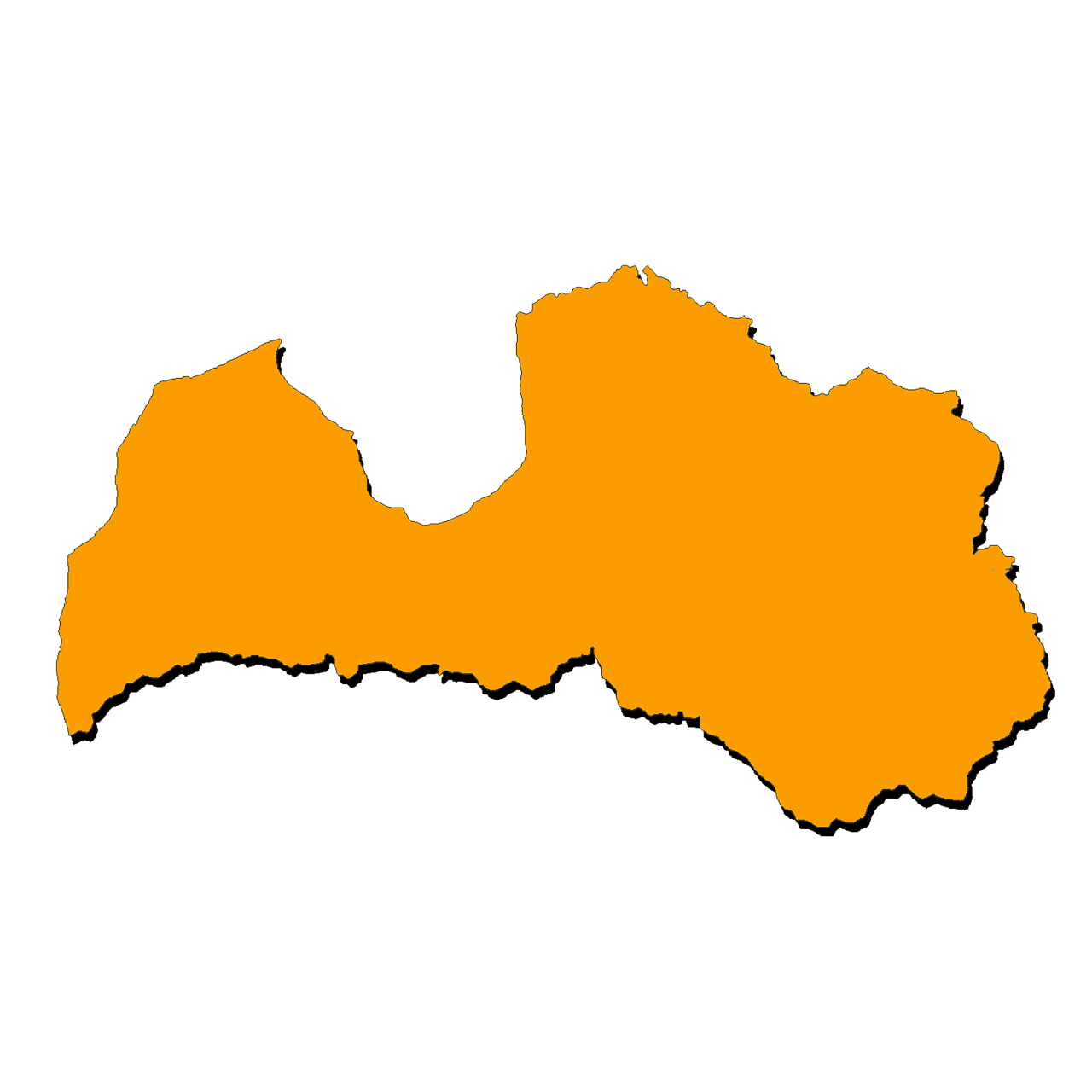 Map of Latvia