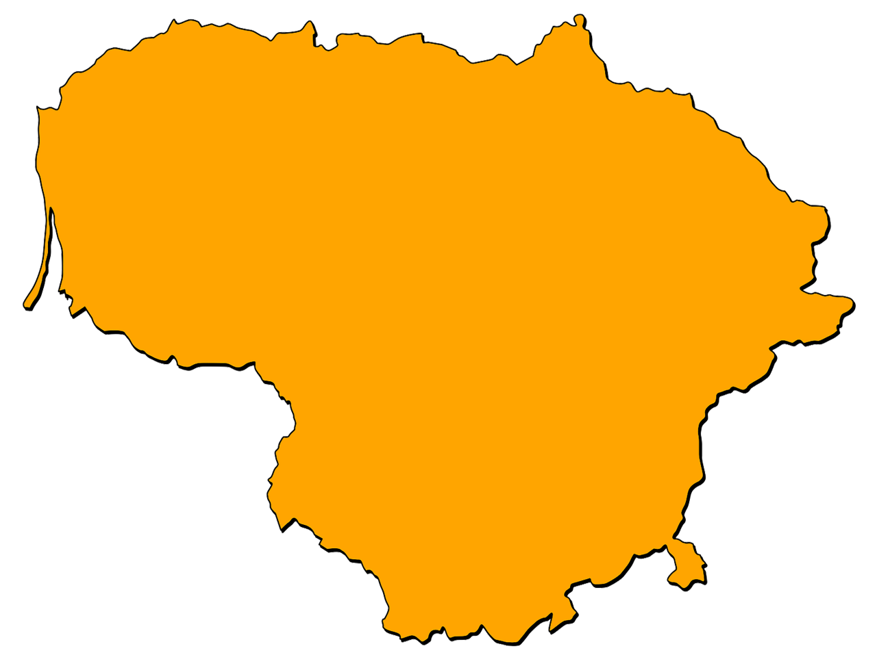 Map of Lithuania