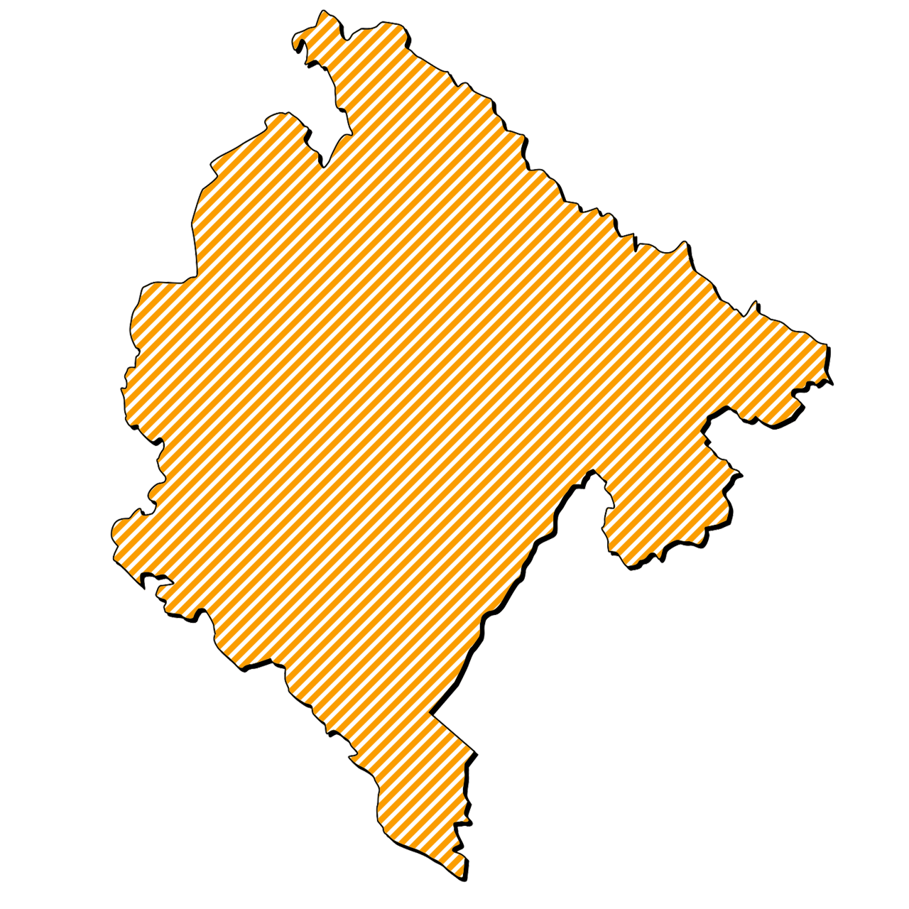 Map of Montenegro