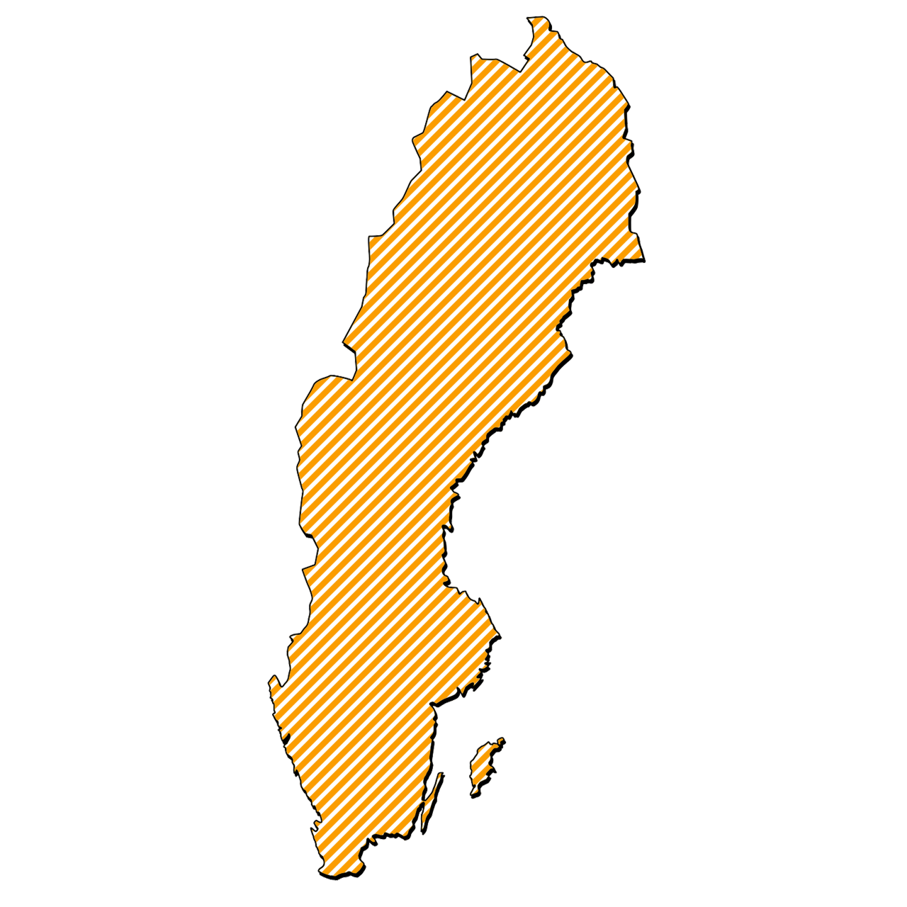 Map of Sweden