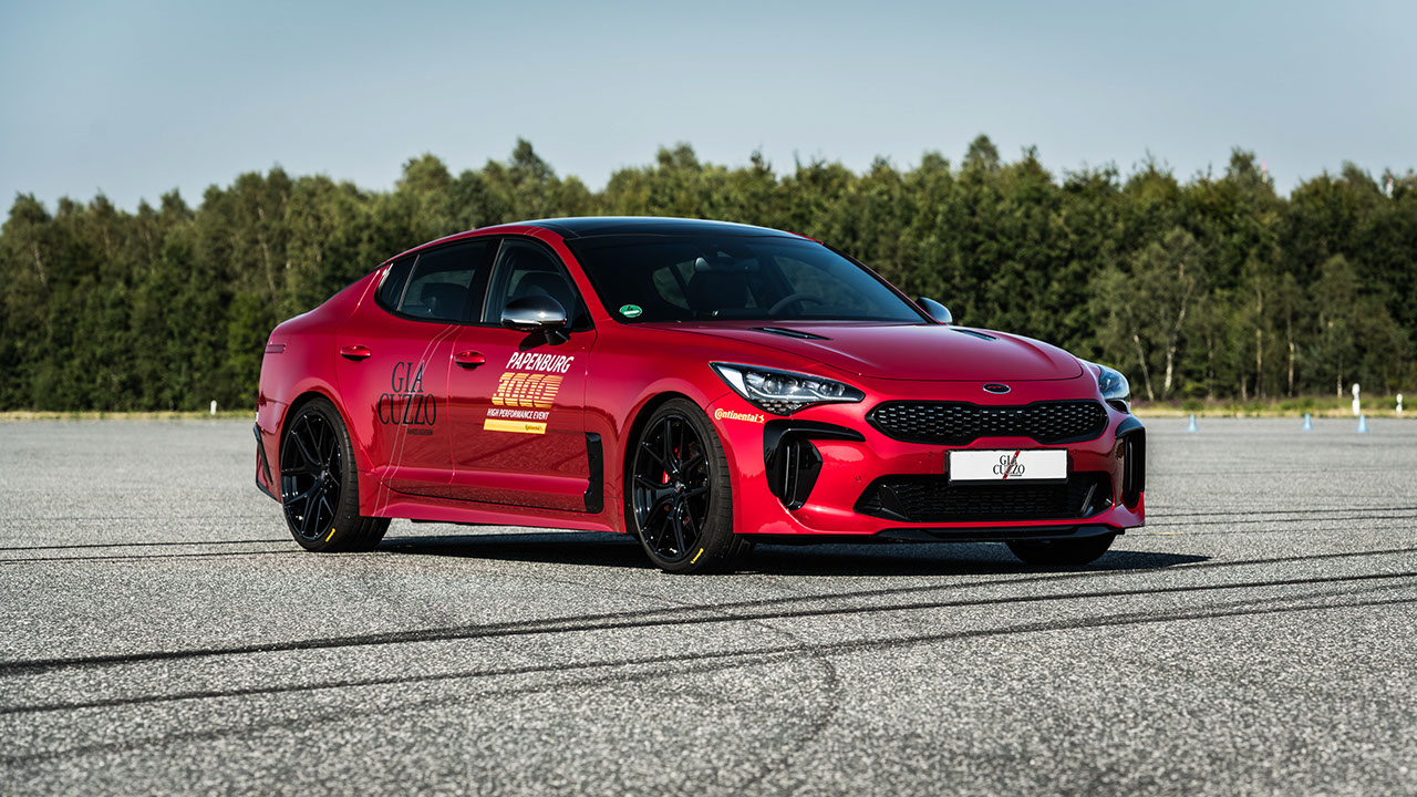 Giacuzzo, Kia Stinger GT: 168 mph (271.6 km/h)