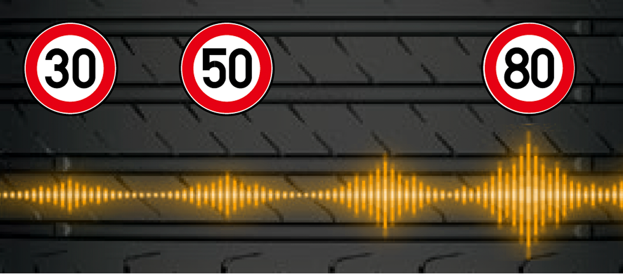 街乗り（時速50km/h）でも低騒音で走れる「アーバン・サイレント・パターン」