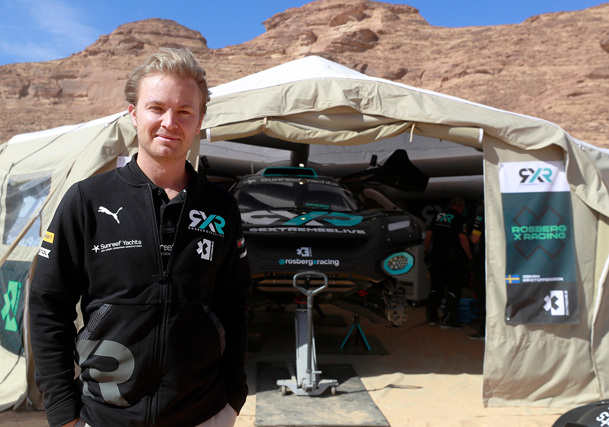 Nico Rosberg at Al-Ula, Saudi Arabia