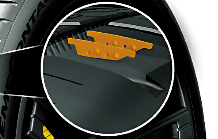 ExtremeContact DWS06 PLUSの「3Dサイプ」を説明するイメージ図。