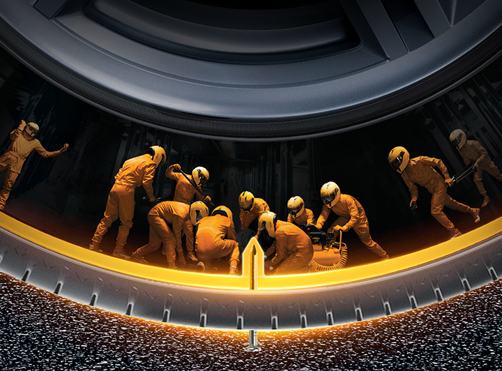 ExtremeContact XC7の「ContiSeal™」を説明するイメージ図。