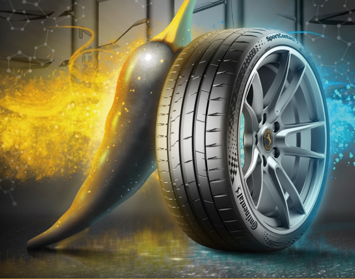 SportContact 7の高性能を説明するイメージ図。