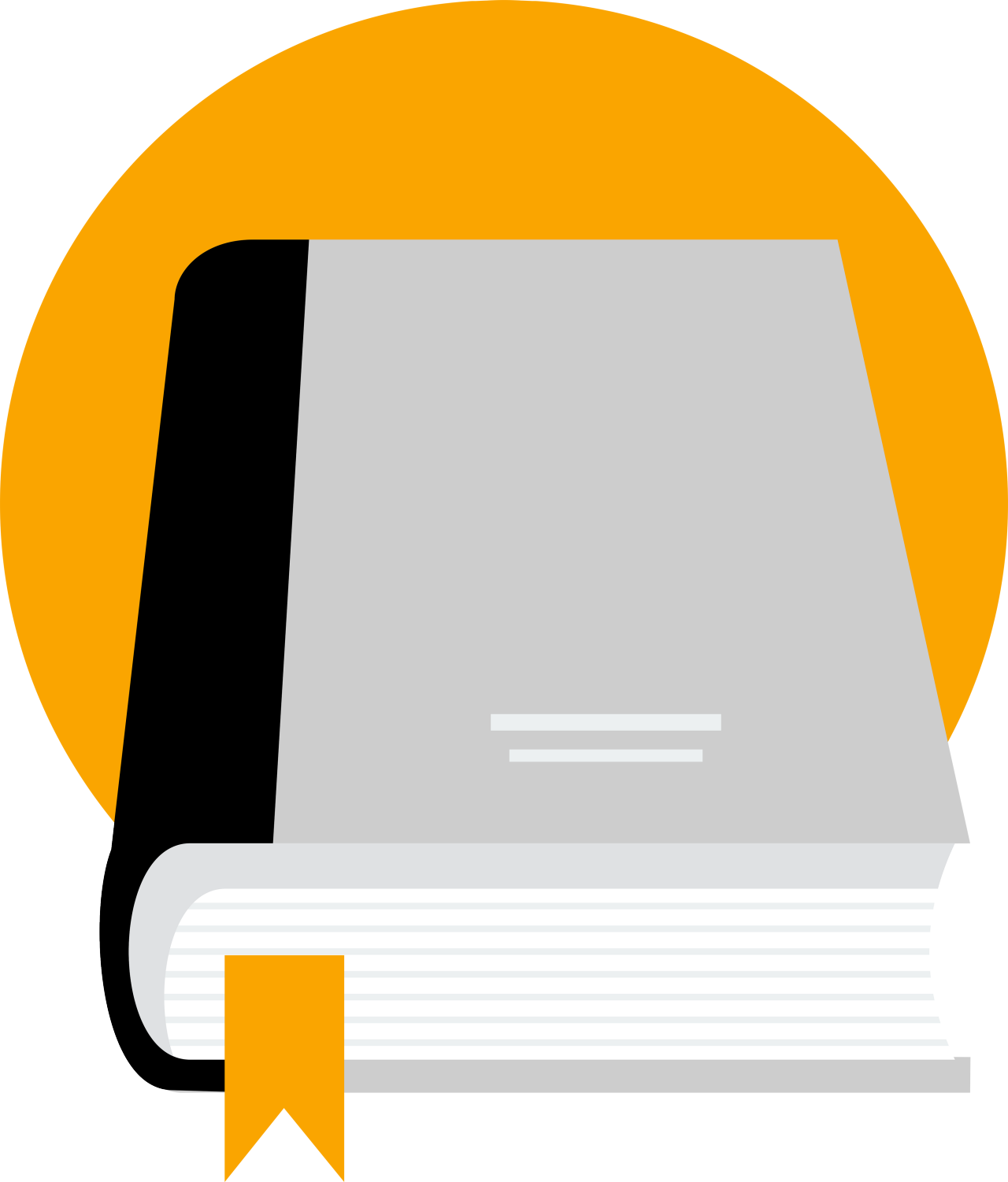 A handbook is shown.