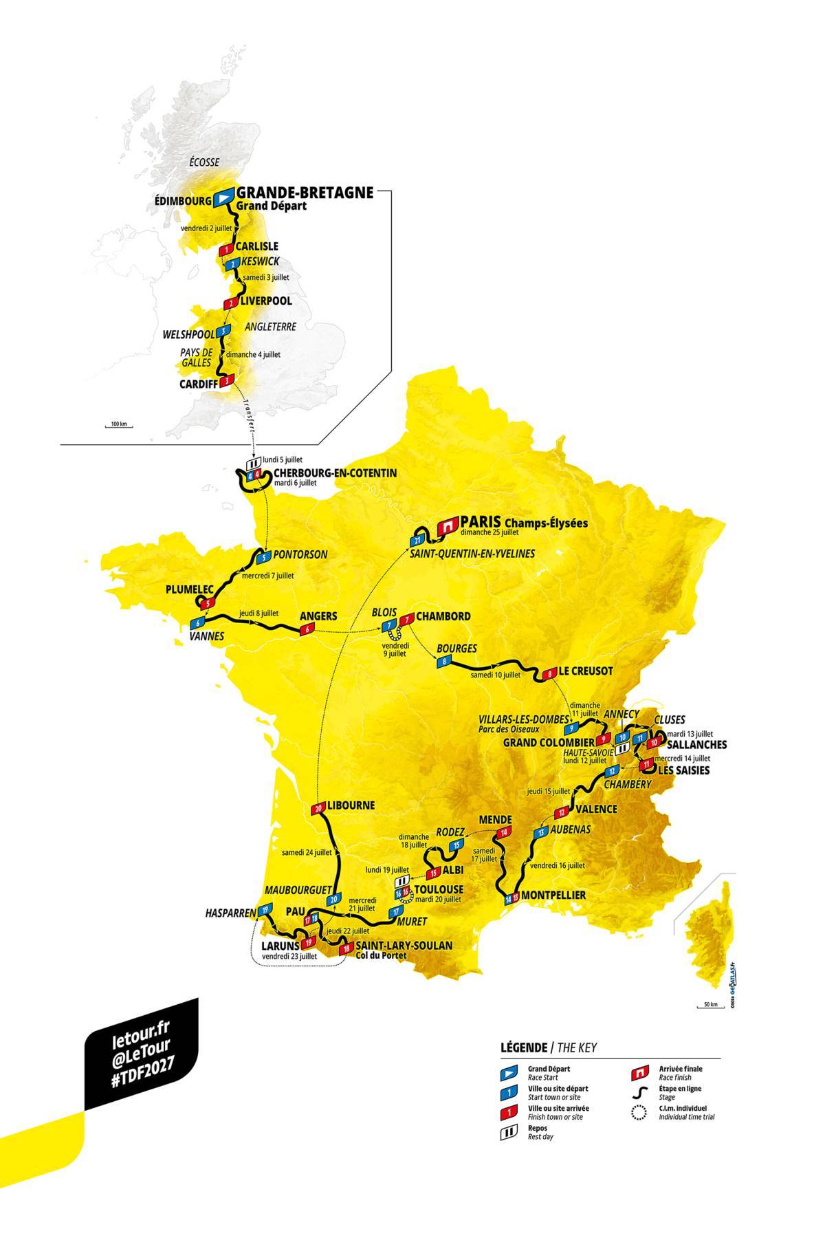 Route Map TDF 2024