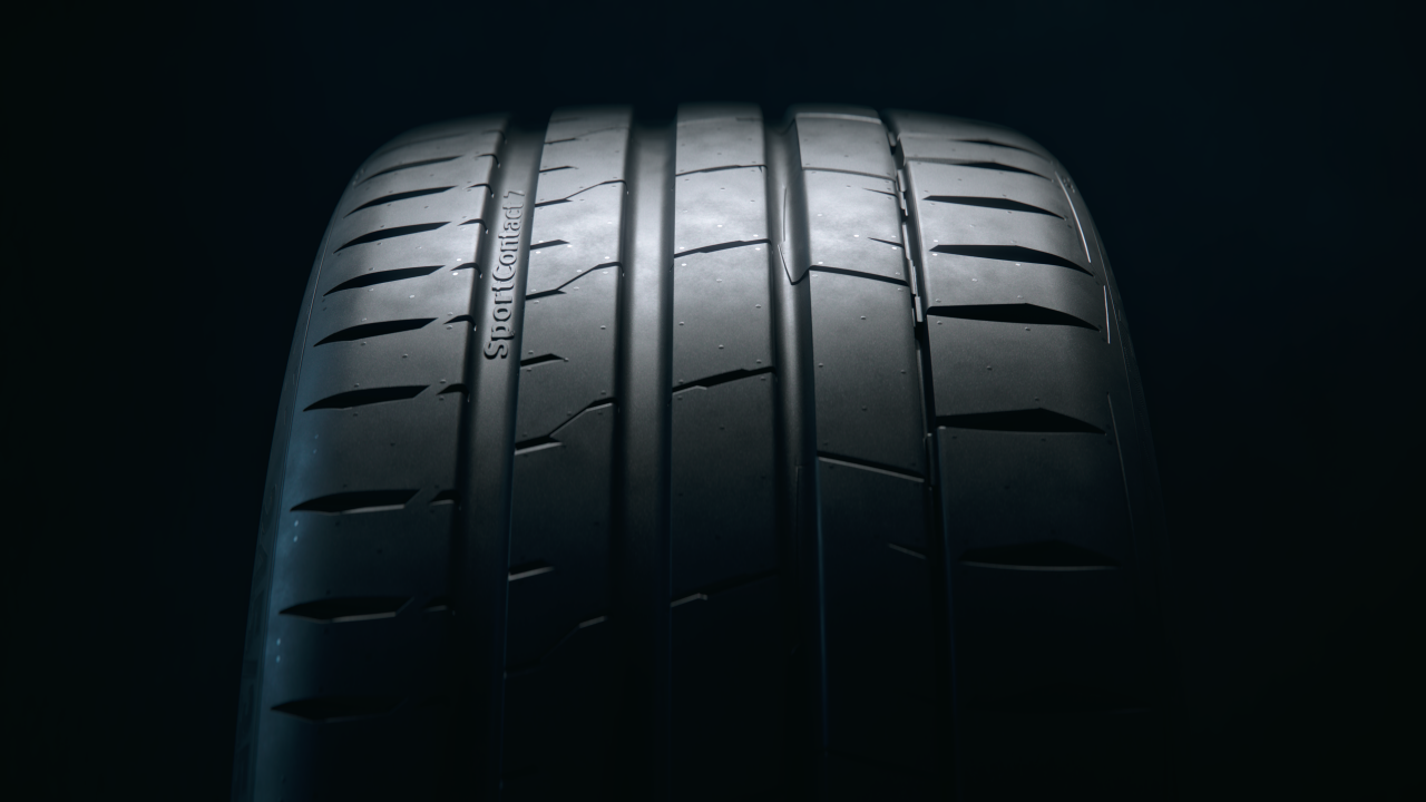 UHP tires – such as Continental’s SportContact 7 – are technologically sophisticated, available in sizes from 18 inches and designed for safe and dynamic driving at high speeds.