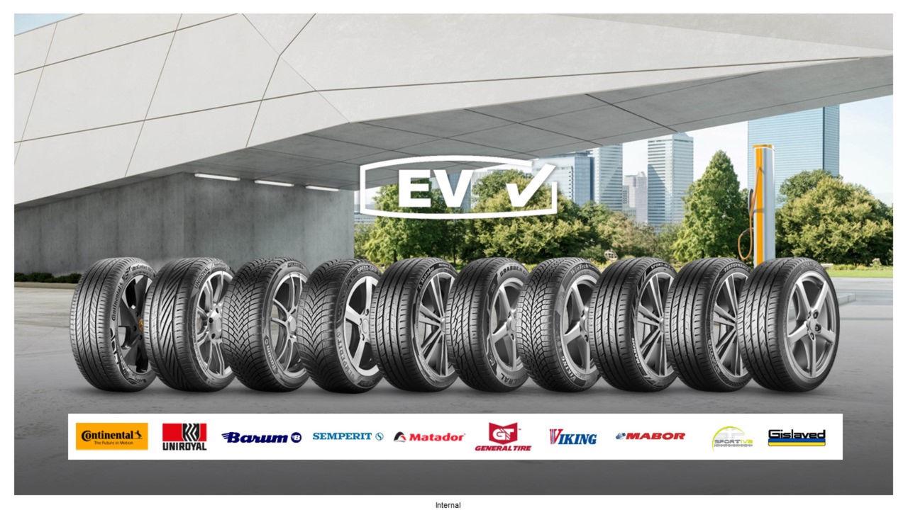 Since 2023, the EV-Compatible logo on the sidewall has indicated which tire models are designed for use and optimized range on electric vehicles.