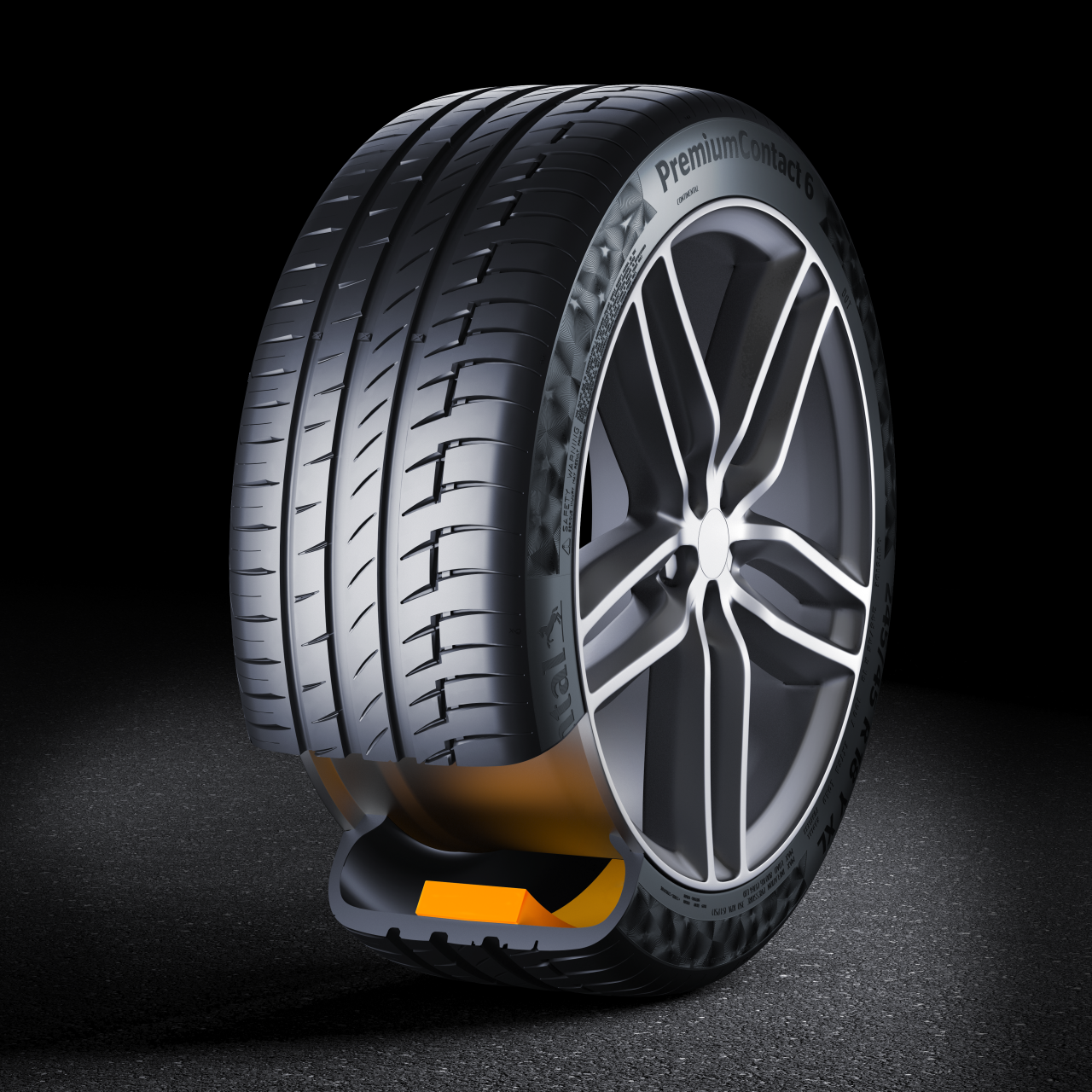 Tire with ContiSilent technology