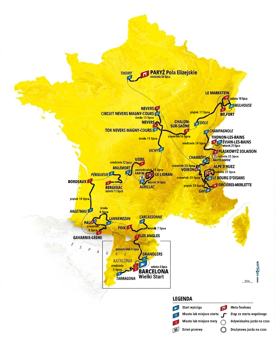 Route Map TDF 2024