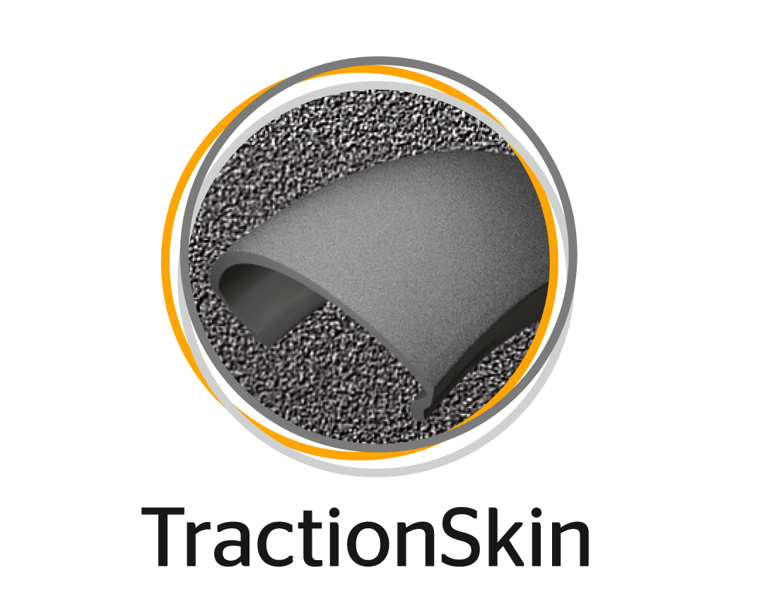 TractionSkin Microrough tread surface