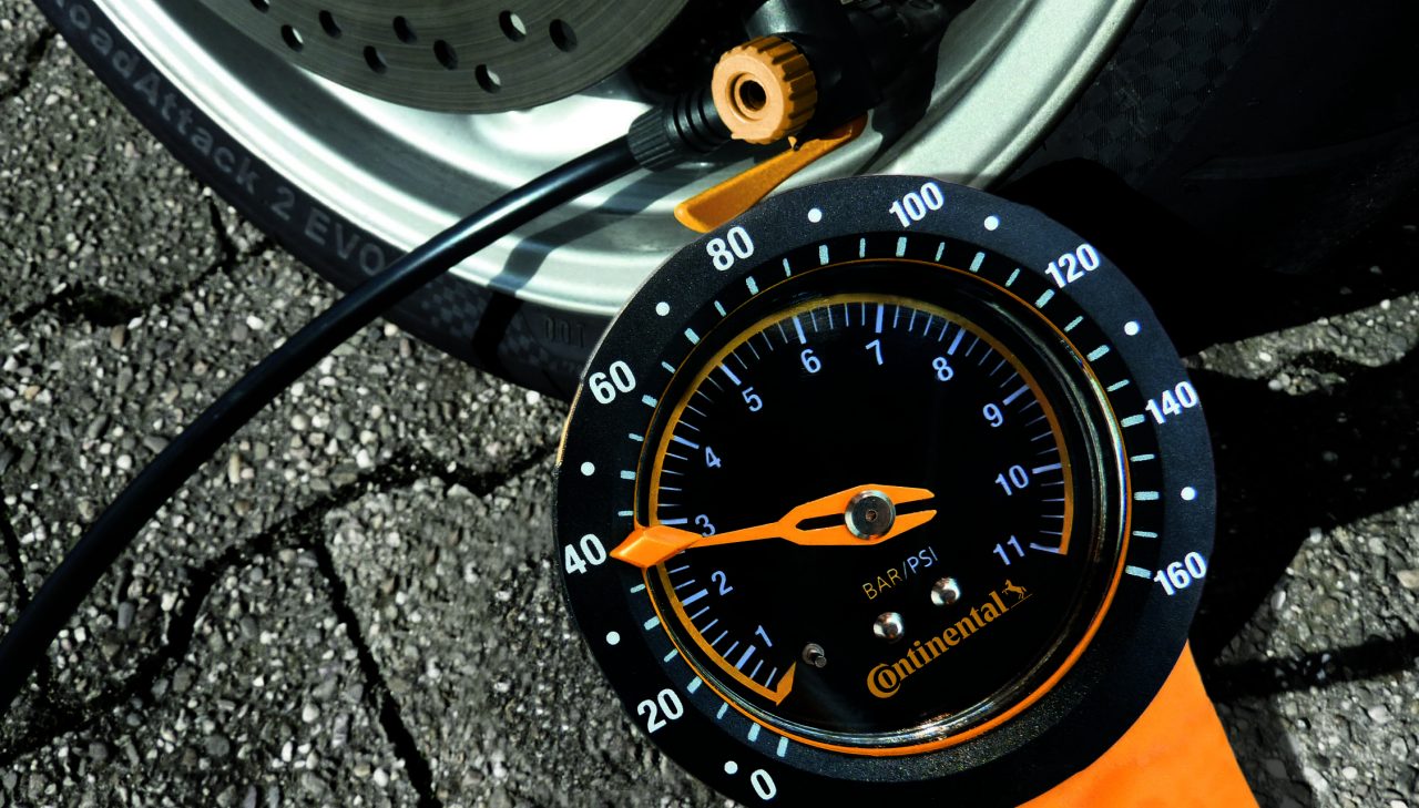 Regulary checks of the tire pressure are mandatory