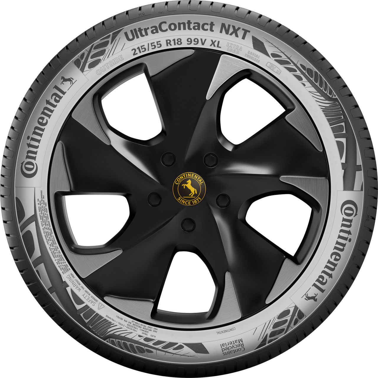 Continental UötraContact NXT tire made out of 65% sustainable materials 