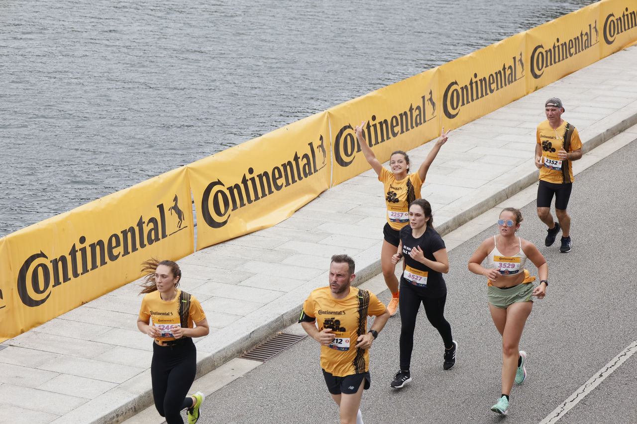 Atletas na Continental Corrida de São João