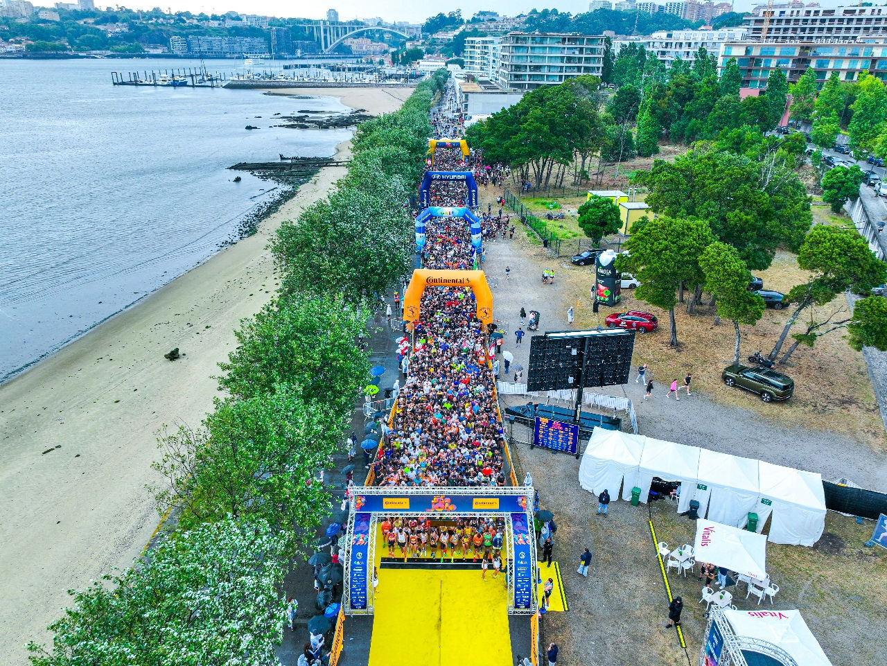 Zona de partida da Continental Corrida de São João
