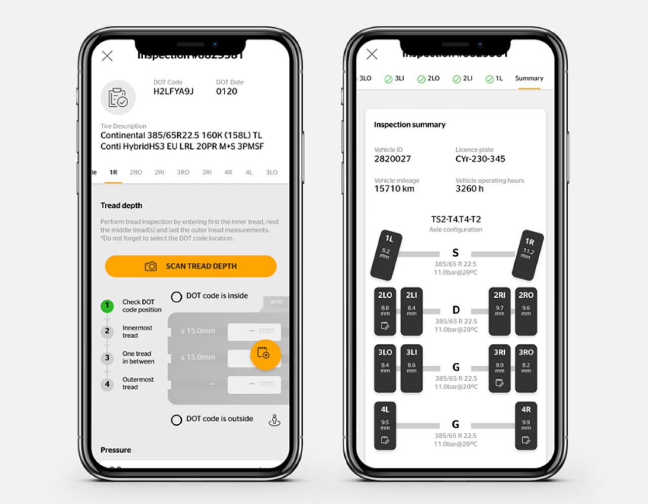 Inspeções inteligentes de pneus com o ContiConnect