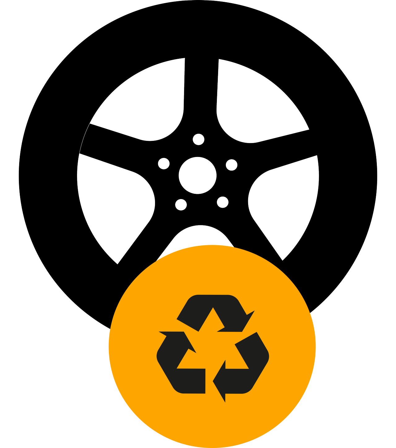 Infographic about disposing tires.