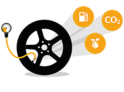 Ícone pressão dos pneus