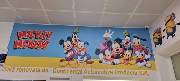 Compania Continental Anvelope a transformat holul de acces in Spitalul de Copii Louis Turcanu intr-un spatiu prietenos