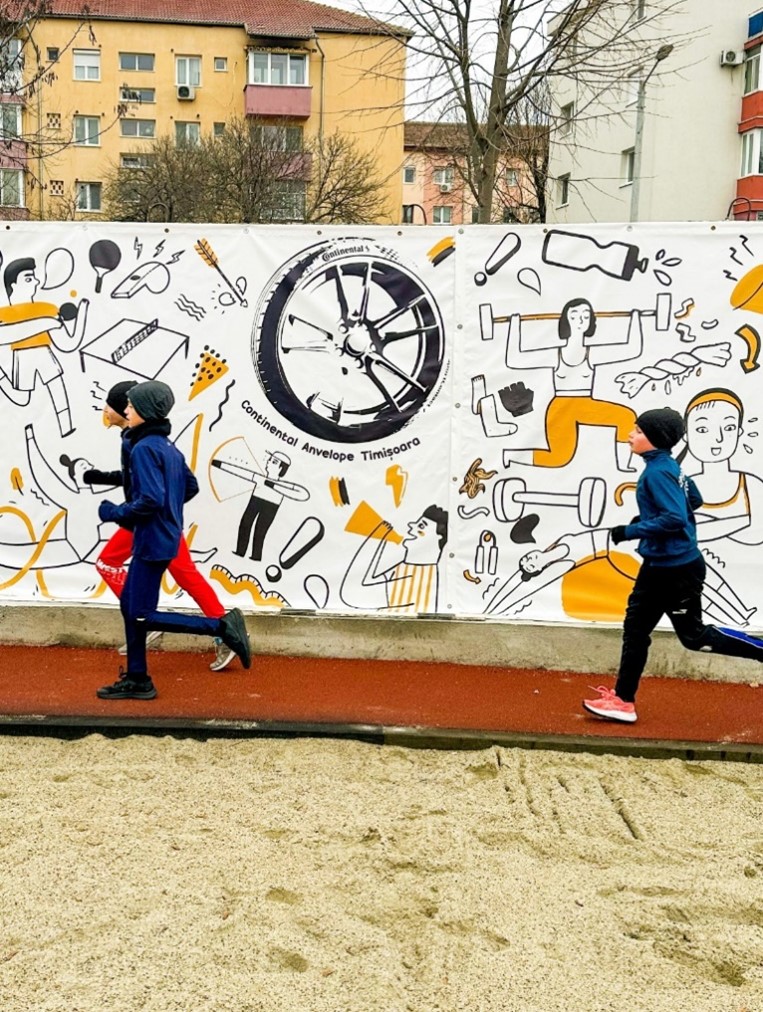Teren nou de alergare pentru elevii de la LPF Banatul Timișoara