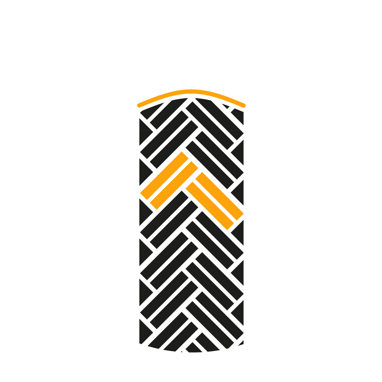 Icon tire tread Däckets slitbana behöver regelbundet kontrolleras.