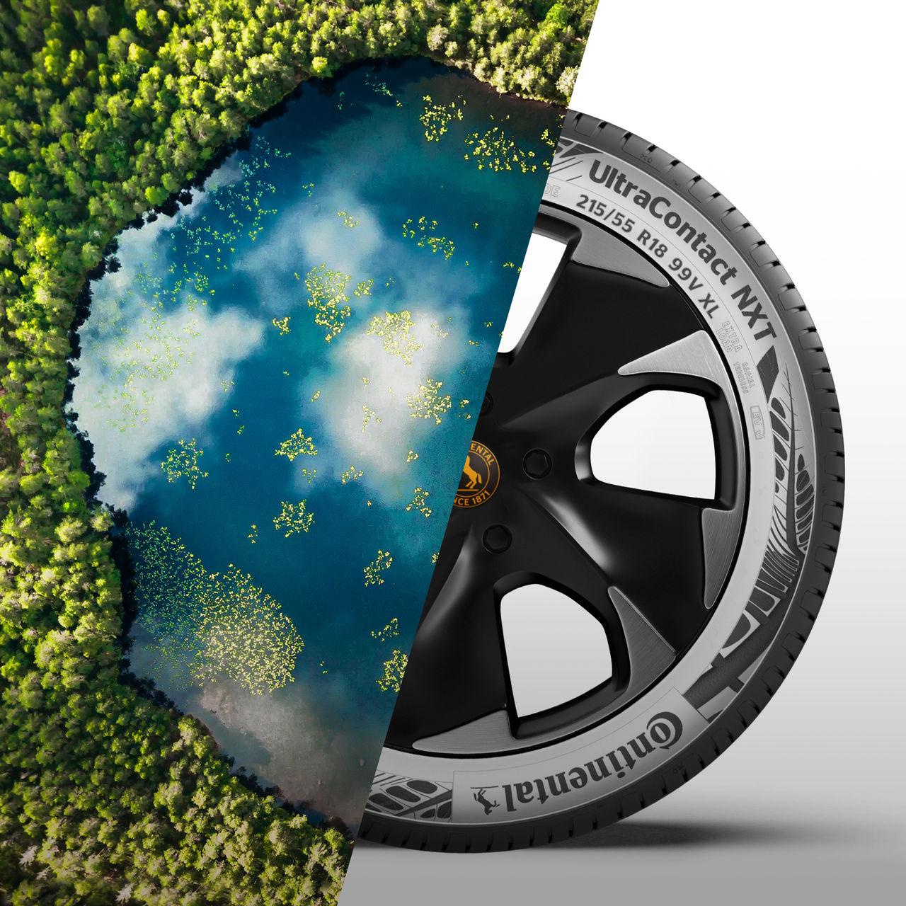 Continental UötraContact NXT tire made out of 65% sustainable materials 