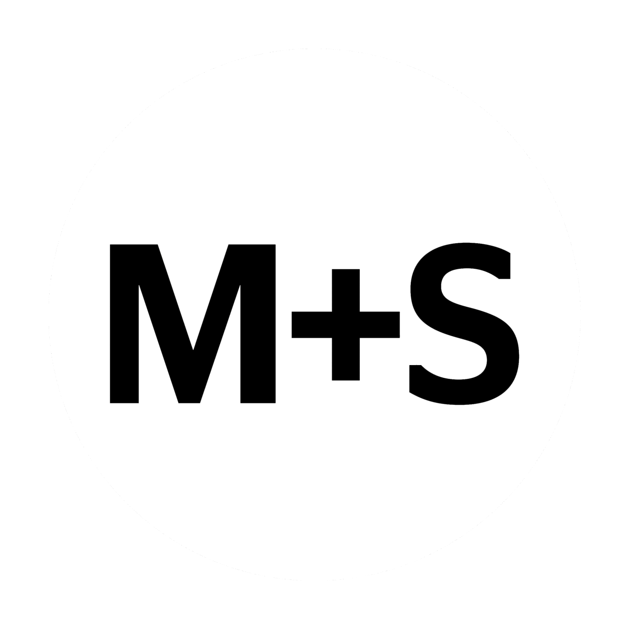 Illustration M + S symbol