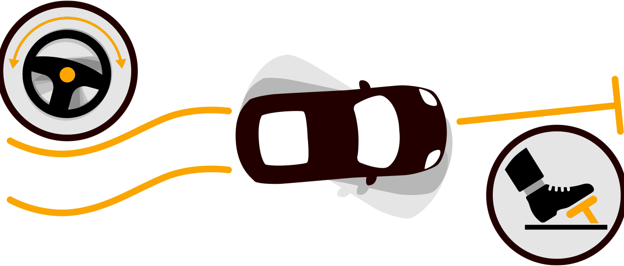 Infographic about car handling in winter.