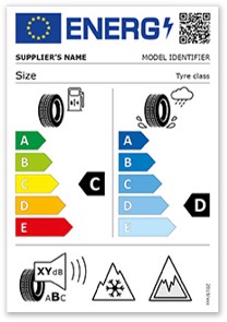 Truck EU label AB lastik etiketi