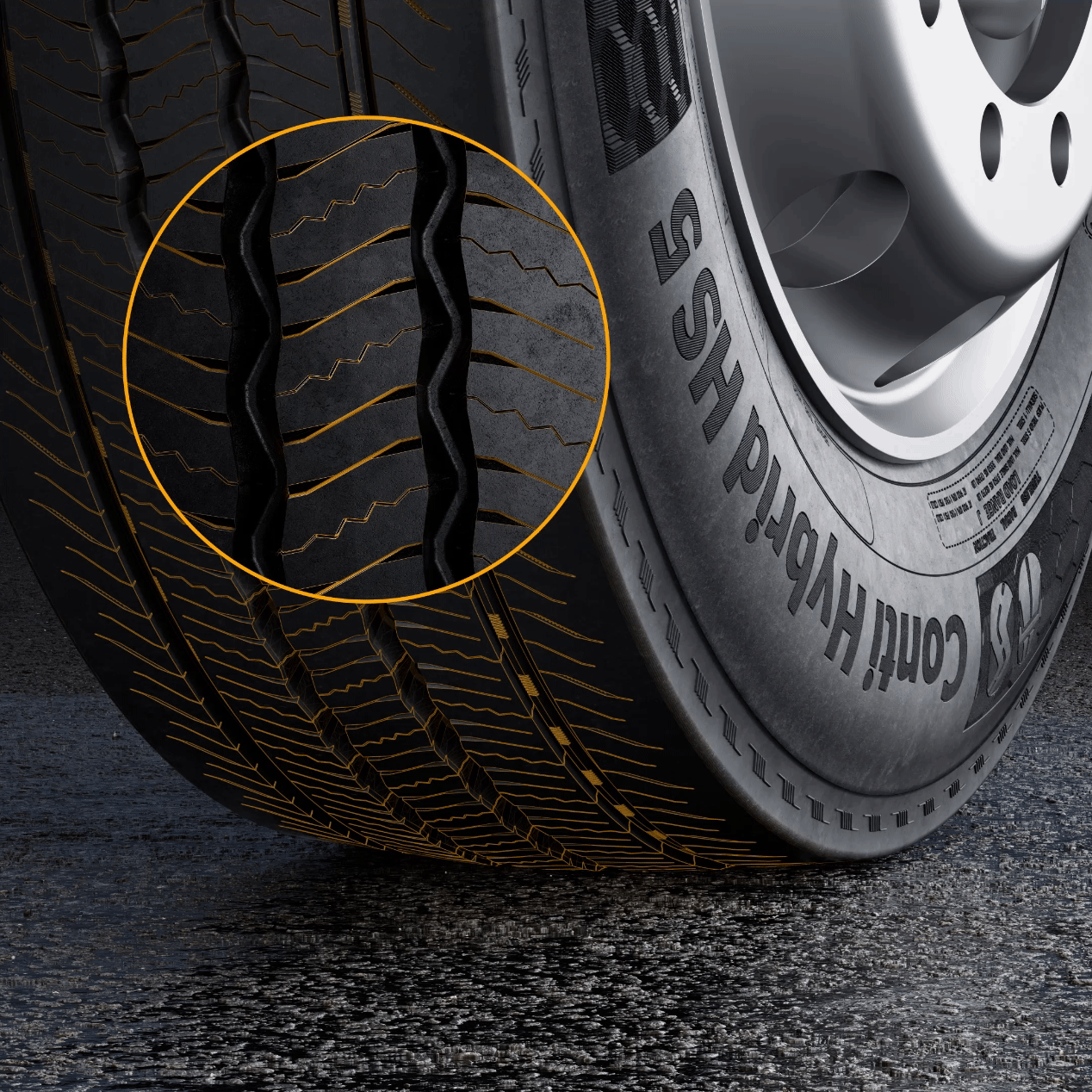 Conti Hybrid HS5 - Durability Continental Conti Hybrid HS5 - Durability Technical Highlight